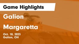 Galion  vs Margaretta  Game Highlights - Oct. 18, 2023