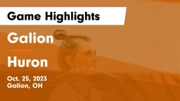 Galion  vs Huron  Game Highlights - Oct. 25, 2023