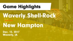 Waverly Shell-Rock  vs New Hampton  Game Highlights - Dec. 12, 2017