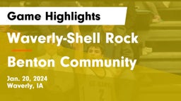 Waverly-Shell Rock  vs Benton Community Game Highlights - Jan. 20, 2024