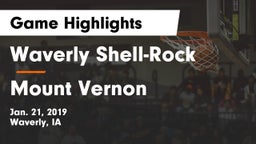 Waverly Shell-Rock  vs Mount Vernon  Game Highlights - Jan. 21, 2019