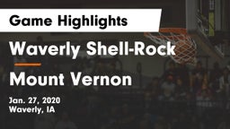 Waverly Shell-Rock  vs Mount Vernon  Game Highlights - Jan. 27, 2020