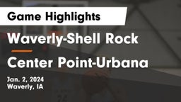 Waverly-Shell Rock  vs Center Point-Urbana  Game Highlights - Jan. 2, 2024