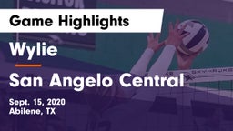 Wylie  vs San Angelo Central  Game Highlights - Sept. 15, 2020