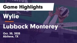 Wylie  vs Lubbock Monterey  Game Highlights - Oct. 30, 2020