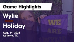 Wylie  vs Holiday Game Highlights - Aug. 14, 2021