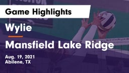 Wylie  vs Mansfield Lake Ridge Game Highlights - Aug. 19, 2021