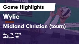 Wylie  vs Midland Christian (tourn) Game Highlights - Aug. 27, 2021