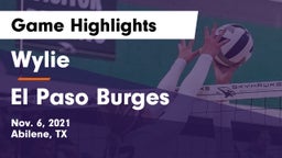 Wylie  vs El Paso Burges Game Highlights - Nov. 6, 2021