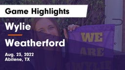 Wylie  vs Weatherford Game Highlights - Aug. 23, 2022