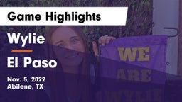 Wylie  vs El Paso Game Highlights - Nov. 5, 2022