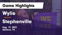 Wylie  vs Stephenville Game Highlights - Aug. 19, 2022