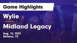 Wylie  vs Midland Legacy  Game Highlights - Aug. 15, 2023
