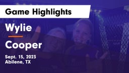 Wylie  vs Cooper  Game Highlights - Sept. 15, 2023