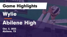 Wylie  vs Abilene High Game Highlights - Oct. 3, 2023
