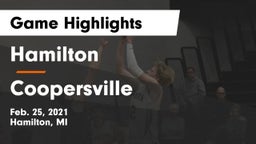 Hamilton  vs Coopersville  Game Highlights - Feb. 25, 2021