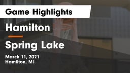 Hamilton  vs Spring Lake  Game Highlights - March 11, 2021