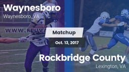 Matchup: Waynesboro High vs. Rockbridge County  2017