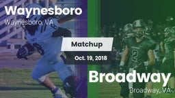 Matchup: Waynesboro High vs. Broadway  2018