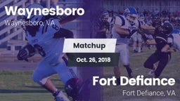 Matchup: Waynesboro High vs. Fort Defiance  2018