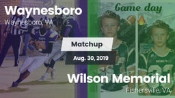 Matchup: Waynesboro High vs. Wilson Memorial  2019
