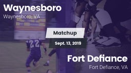 Matchup: Waynesboro High vs. Fort Defiance  2019