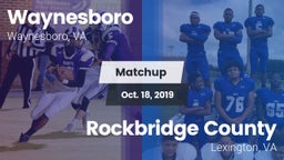 Matchup: Waynesboro High vs. Rockbridge County  2019