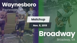 Matchup: Waynesboro High vs. Broadway  2019