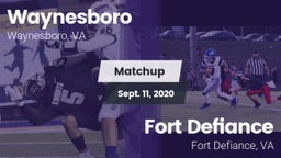 Matchup: Waynesboro High vs. Fort Defiance  2020