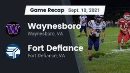 Recap: Waynesboro  vs. Fort Defiance  2021