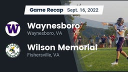 Recap: Waynesboro  vs. Wilson Memorial  2022
