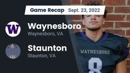 Recap: Waynesboro  vs. Staunton  2022