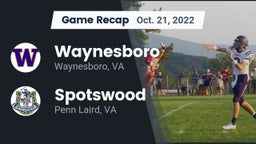 Recap: Waynesboro  vs. Spotswood  2022