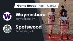 Recap: Waynesboro  vs. Spotswood  2023