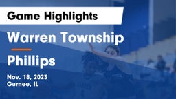Warren Township  vs Phillips  Game Highlights - Nov. 18, 2023
