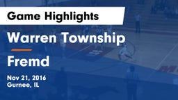 Warren Township  vs Fremd  Game Highlights - Nov 21, 2016