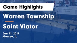 Warren Township  vs Saint Viator  Game Highlights - Jan 31, 2017