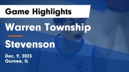 Warren Township  vs Stevenson  Game Highlights - Dec. 9, 2023