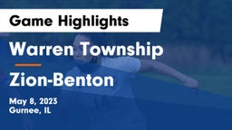 Warren Township  vs Zion-Benton  Game Highlights - May 8, 2023