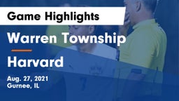 Warren Township  vs Harvard  Game Highlights - Aug. 27, 2021