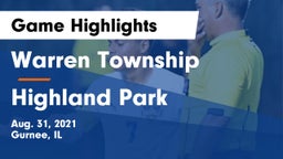Warren Township  vs Highland Park  Game Highlights - Aug. 31, 2021
