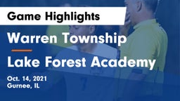 Warren Township  vs Lake Forest Academy  Game Highlights - Oct. 14, 2021