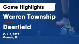 Warren Township  vs Deerfield  Game Highlights - Oct. 3, 2022