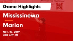 Mississinewa  vs Marion  Game Highlights - Nov. 27, 2019