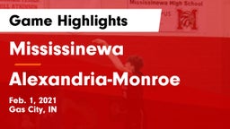 Mississinewa  vs Alexandria-Monroe  Game Highlights - Feb. 1, 2021
