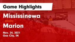 Mississinewa  vs Marion  Game Highlights - Nov. 24, 2021