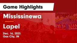 Mississinewa  vs Lapel  Game Highlights - Dec. 16, 2023