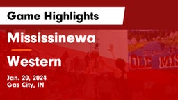 Mississinewa  vs Western  Game Highlights - Jan. 20, 2024