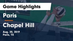 Paris  vs Chapel Hill  Game Highlights - Aug. 20, 2019