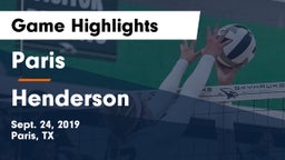 Paris  vs Henderson  Game Highlights - Sept. 24, 2019